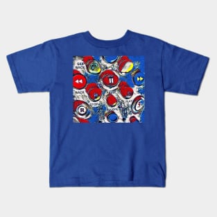 Life On Remote Control in Primary Colours Kids T-Shirt